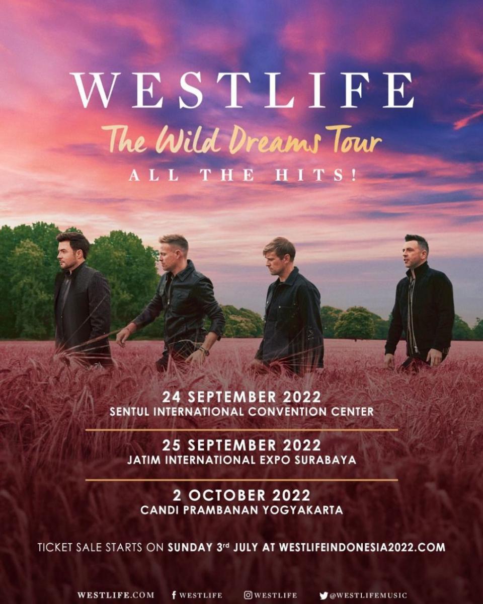 Westlife tambah jadwal konser di Indonesia (twitter.com/westlifemusic)