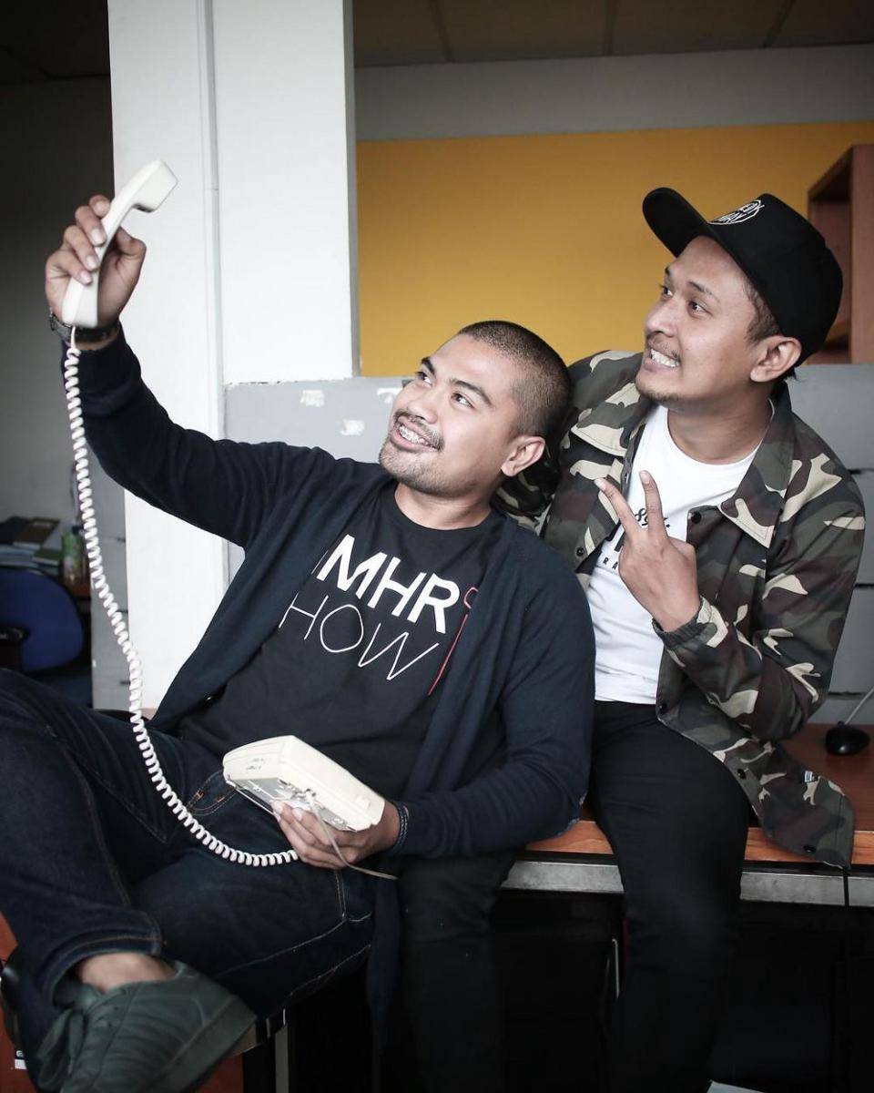 Tian dan Dono saat menjadi partner GMHR Show. (ig/donopradana)