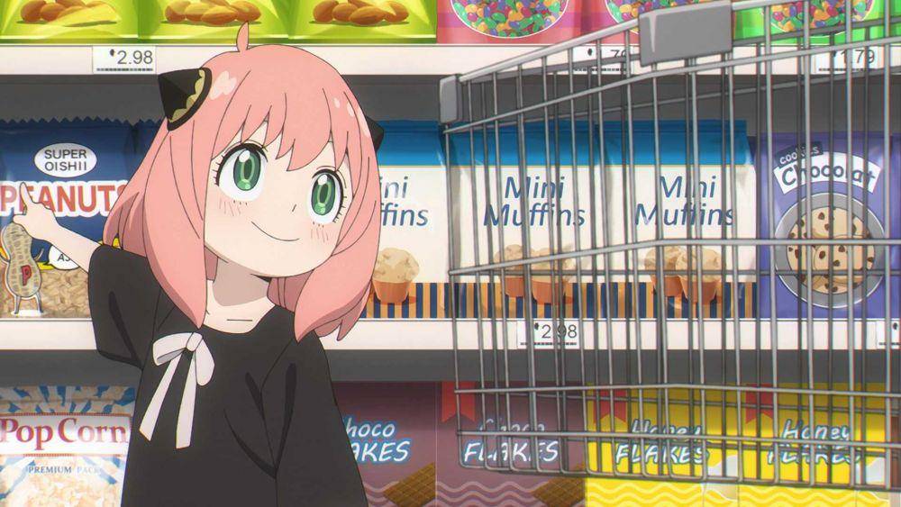 Anya dengan makanan favoritnya (dok. Shueisha/SPY x FAMILY)