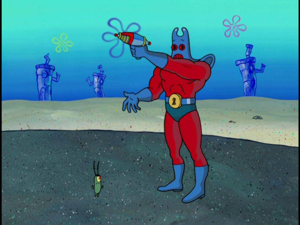 Man Ray dan Plankton (spongebob.fandom.com)