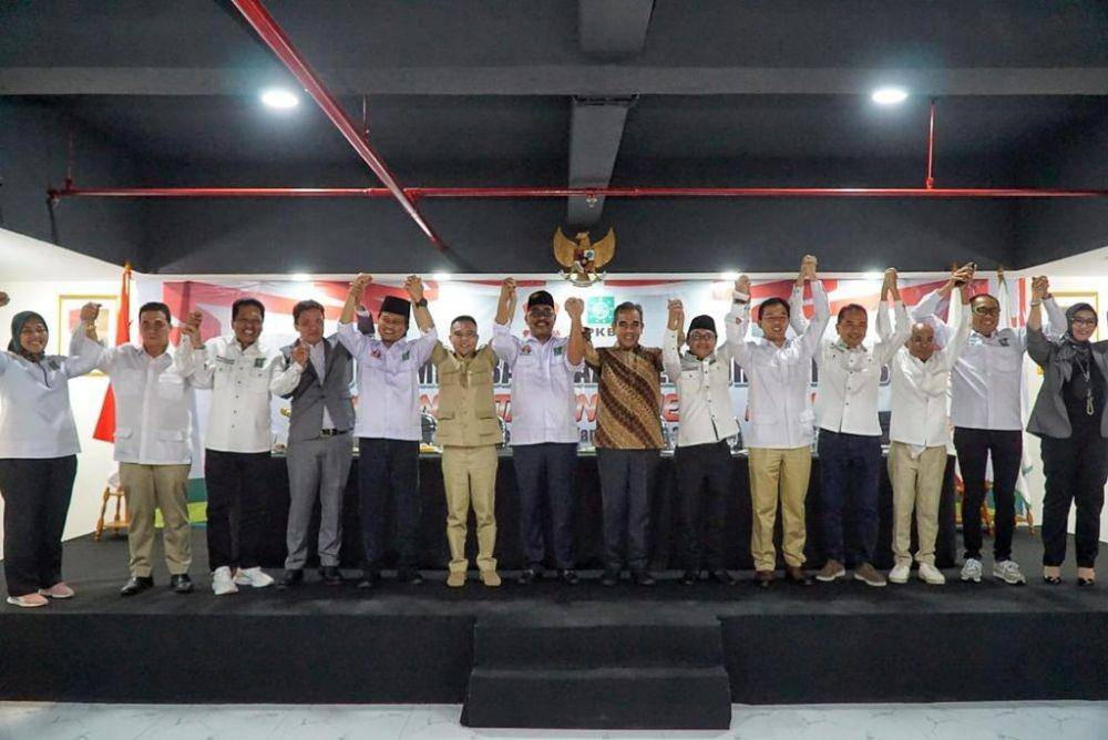 Pertemuan sejumlah elite Partai Gerindra dan PKB di Jakarta Pusat, Kamis (30/6/2022) malam. (dok. IDN Times/Istimewa)