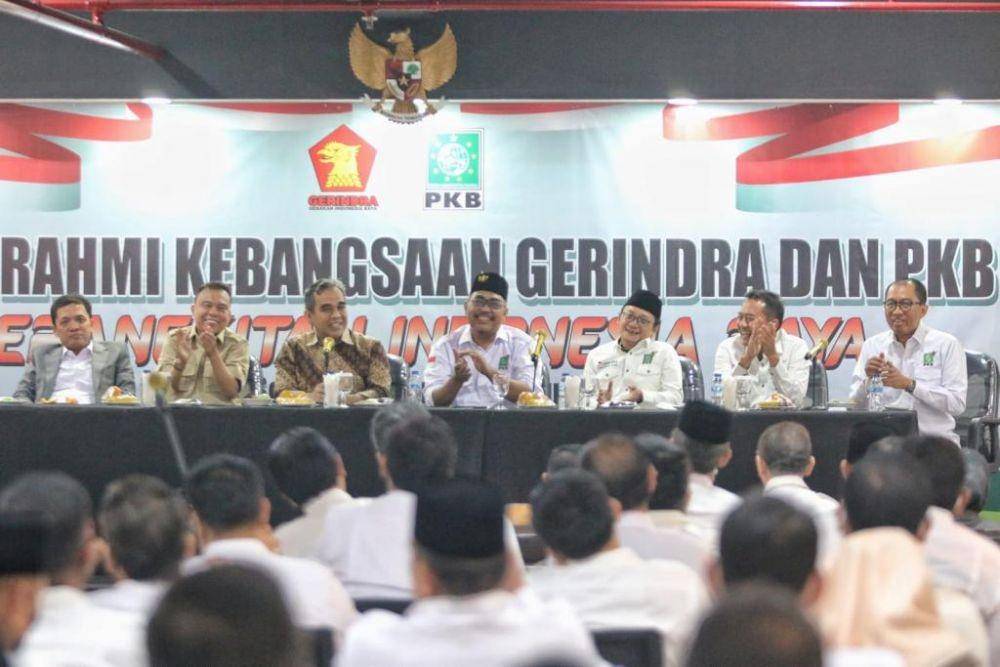Pertemuan sejumlah elite Partai Gerindra dan PKB di Jakarta Pusat, Kamis (30/6/2022) malam. (dok. IDN Times/Istimewa)