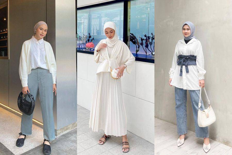 OOTD simpel dengan atasan warna putih (instagram.com/aderara27 | instagram.com/nashazaki_ | instagram.com/renimarlinaaaaa)