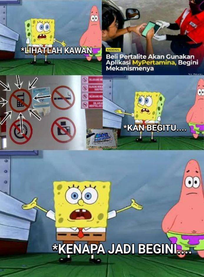 meme isi bensin pakai aplikasi (facebook.com/18.04.2019gxuwp45399500)