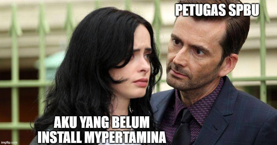 meme isi bensin pakai aplikasi (dok. IDN Times)