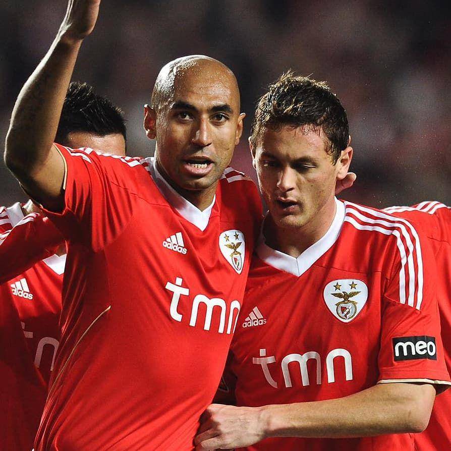 Nemanja Matic dan Luisao saat membela SL Benfica (instagram.com/nemanjamatic)