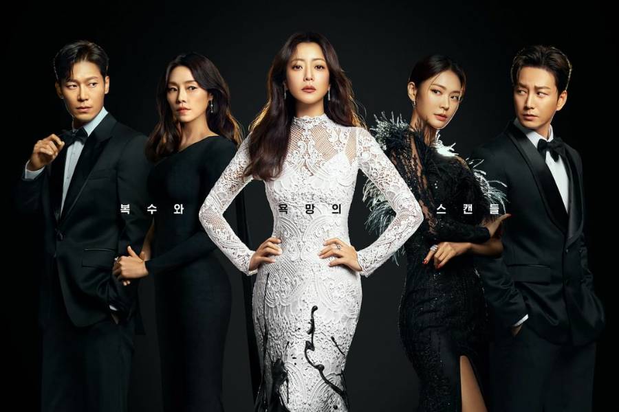 Park Hoon, Cha Ji Yeon, Kim Hee Sun, Jung Eugene, dan Lee Hyun Wook di poster Remarriage and Desires (instagram.com/netflixkr)