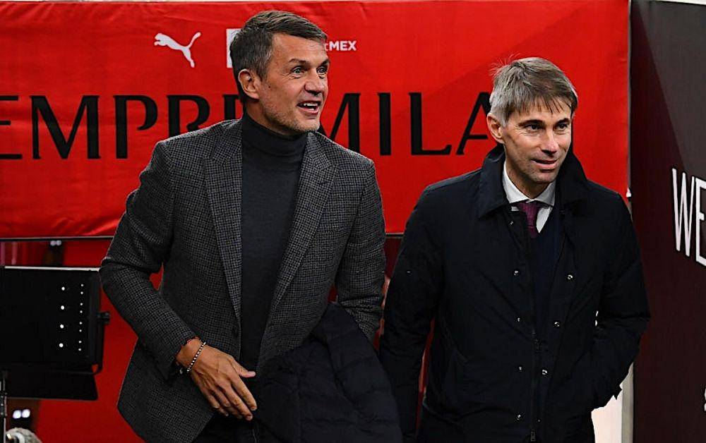 Paolo Maldini dan Ricky Massara (sempremilan.com)