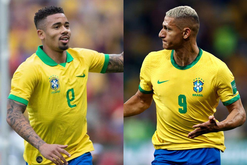 Gabriel Jesus dan Richarlison (instagram.com/dejesusoficial | twitter.com/ChampionsLeague)