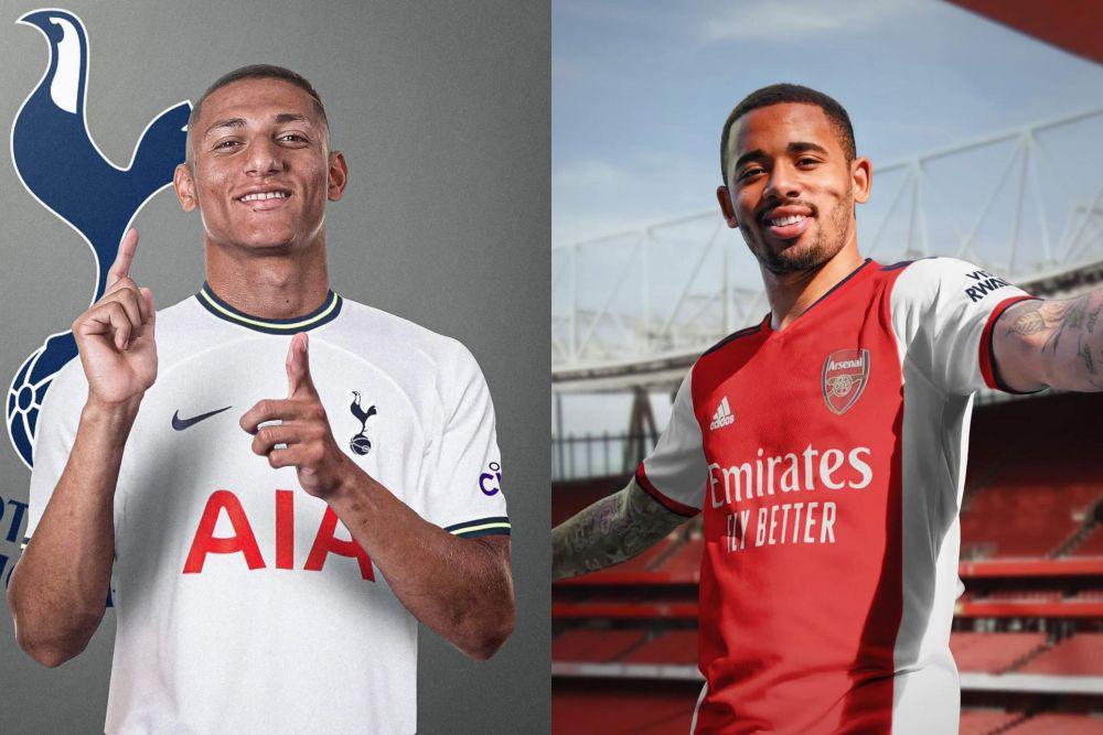 Richarlison hijrah ke Tottenham Hotspur dan Gabriel Jesus akan hijrah ke Arsenal. (twitter.com/FabrizioRomano)