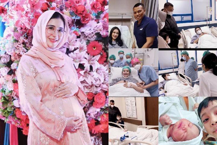 10 Potret Hamil hingga Lahiran Anak Kedua Uut Permatasari, Manis!