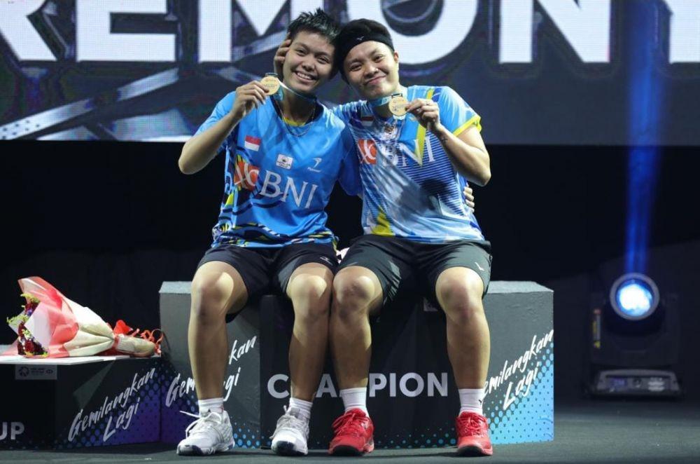 Apri/Fadia juara Malaysia Open 2022, Minggu (3/7/2022), (dok. PBSI)