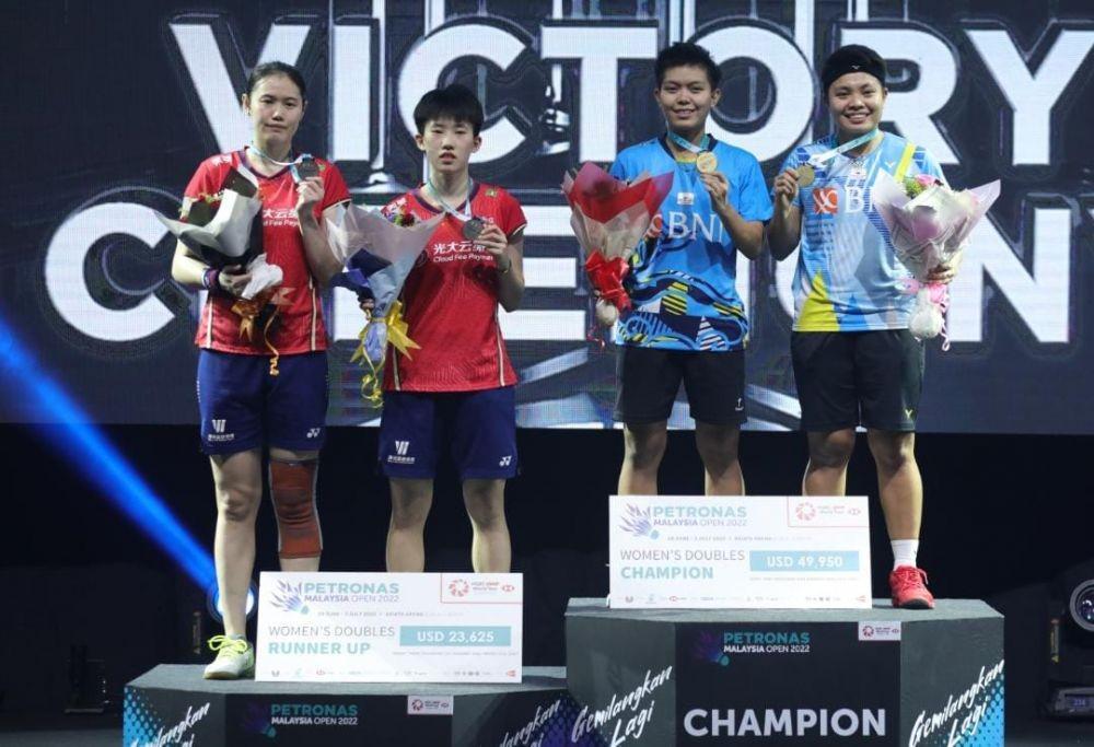 Apri/Fadia juara Malaysia Open 2022, Minggu (3/7/2022), (dok. PBSI)