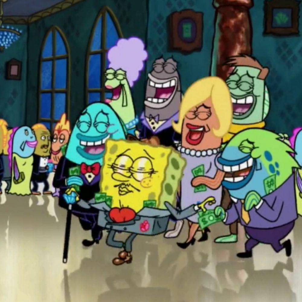 adegan Spongebob menghamburkan uang (spongebob.fandom.com)