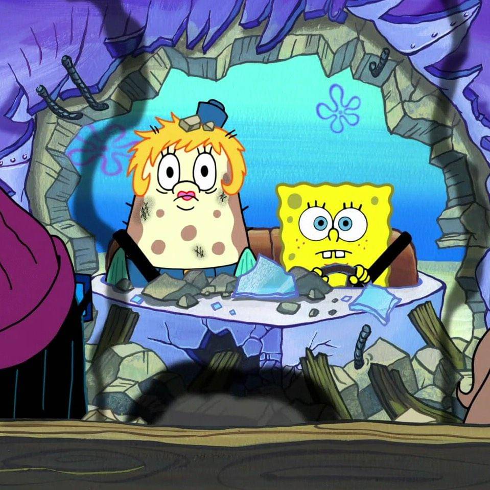 adegan Spongebob menabrak ketika menyetir (spongebob.fandom.com)