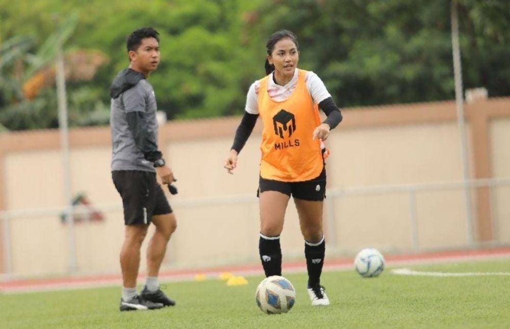 Sesi latihan Timnas Wanita Indonesia. (Foto: instagram/PSSI)