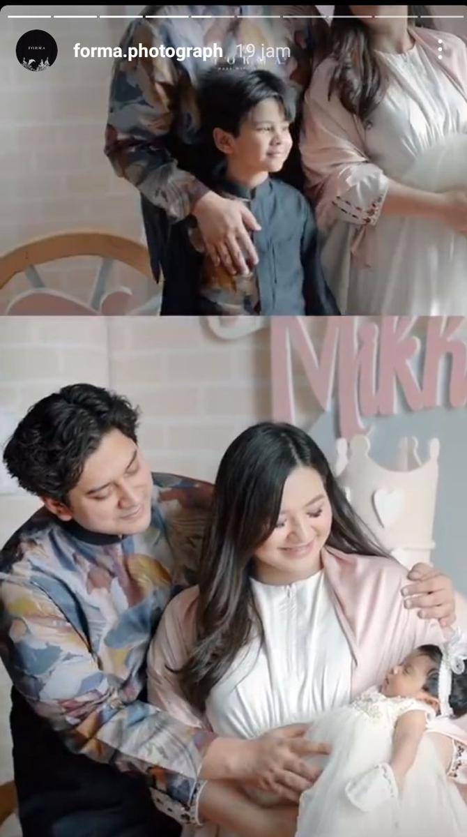 potret tasyakuran aqiqah baby Mikhaila (instagram.com/forma.photograph)