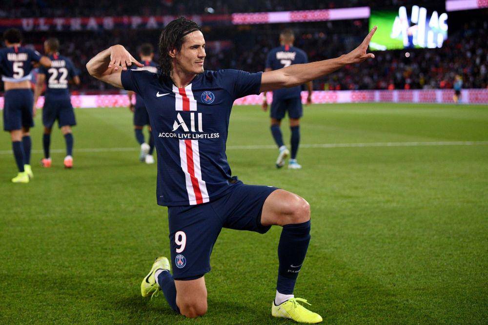 Edinson Cavani bersama Paris Saint-Germain (twitter.com/PSGsociety)