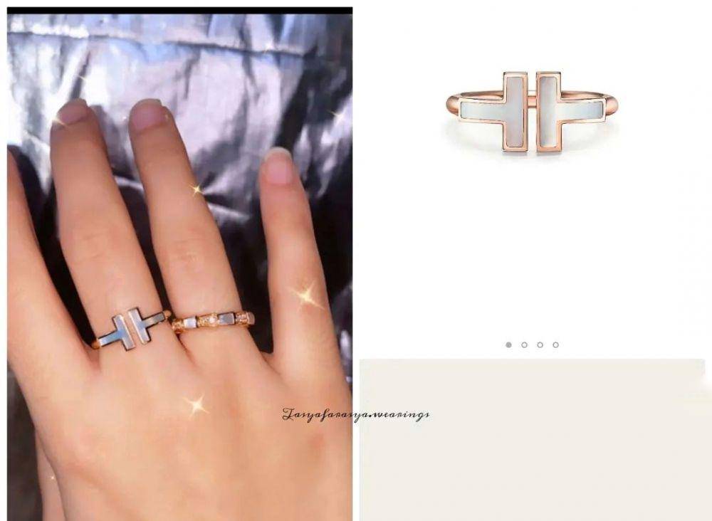 Tasya Farasya memakai cincin dari merk Tiffany and Co. (instagram.com/tasyafarasya.wearings)