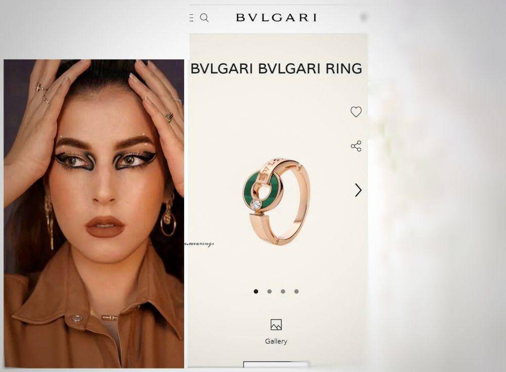 Tasya Farasya memakai cincin dari merk BVLGARI (instagram.com/tasyafarasya.wearings)