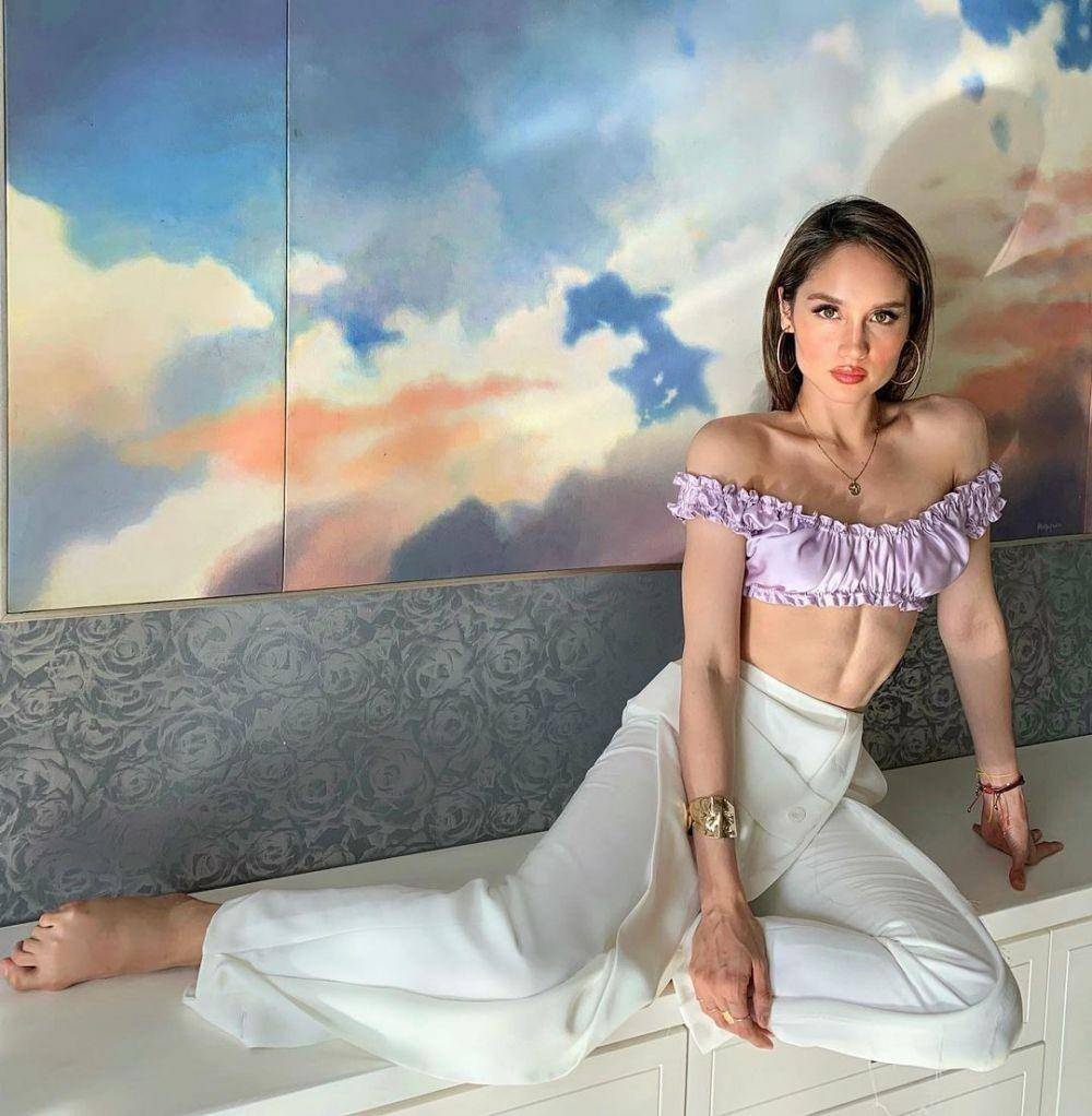 paduan wide leg pants ala Cinta Laura (instagram.com/claurakiehl)