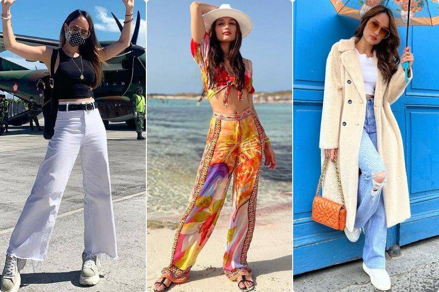 paduan wide leg pants ala Cinta Laura (instagram.com/claurakiehl)