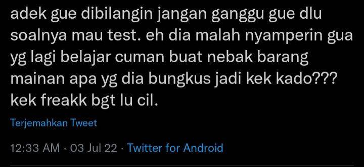 obrolan kocak warganet ketika masih kecil (twitter.com/innefablelife)