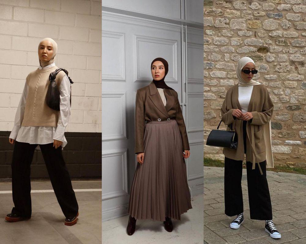 14 Ide Outfit Hijab untuk Ngantor Ala Selebgram Imane Asry, Stylish!