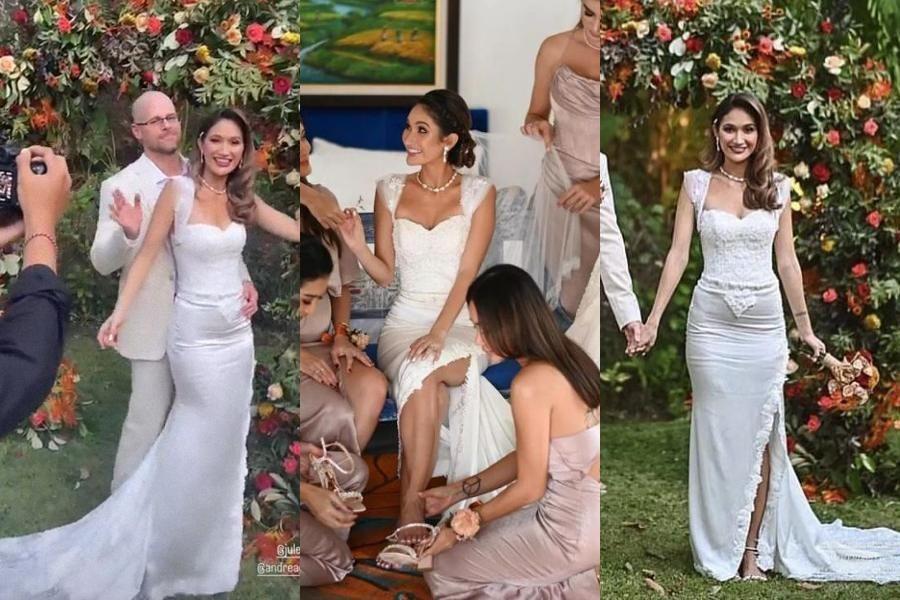 10 Makeup dan Dress Resepsi Pernikahan Andrea Georgina, Flawless!