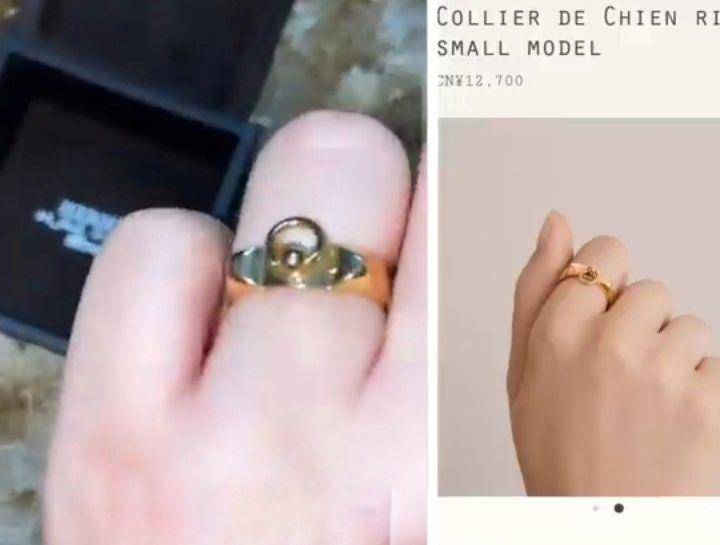 Tasya Farasya memakai cincin dari merk Hermes (instagram.com/tasyafarasya.wearings)