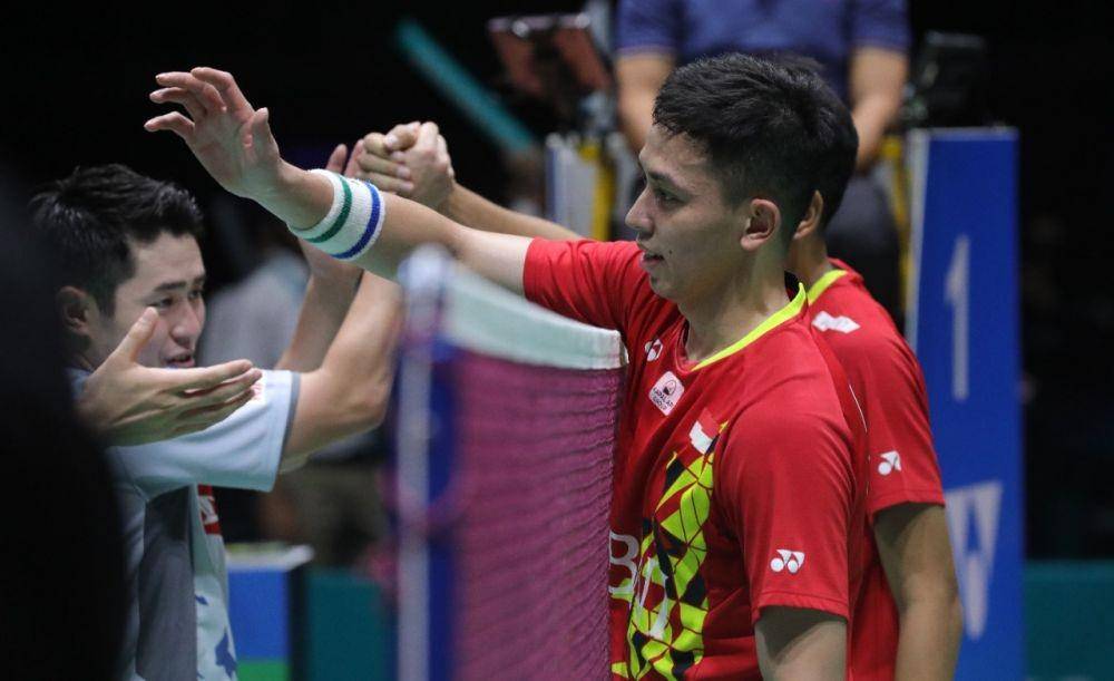 Fajar Alfian/Muhammad Rian Ardianto di final Malaysia Open 2022 (dok. PP PBSI)