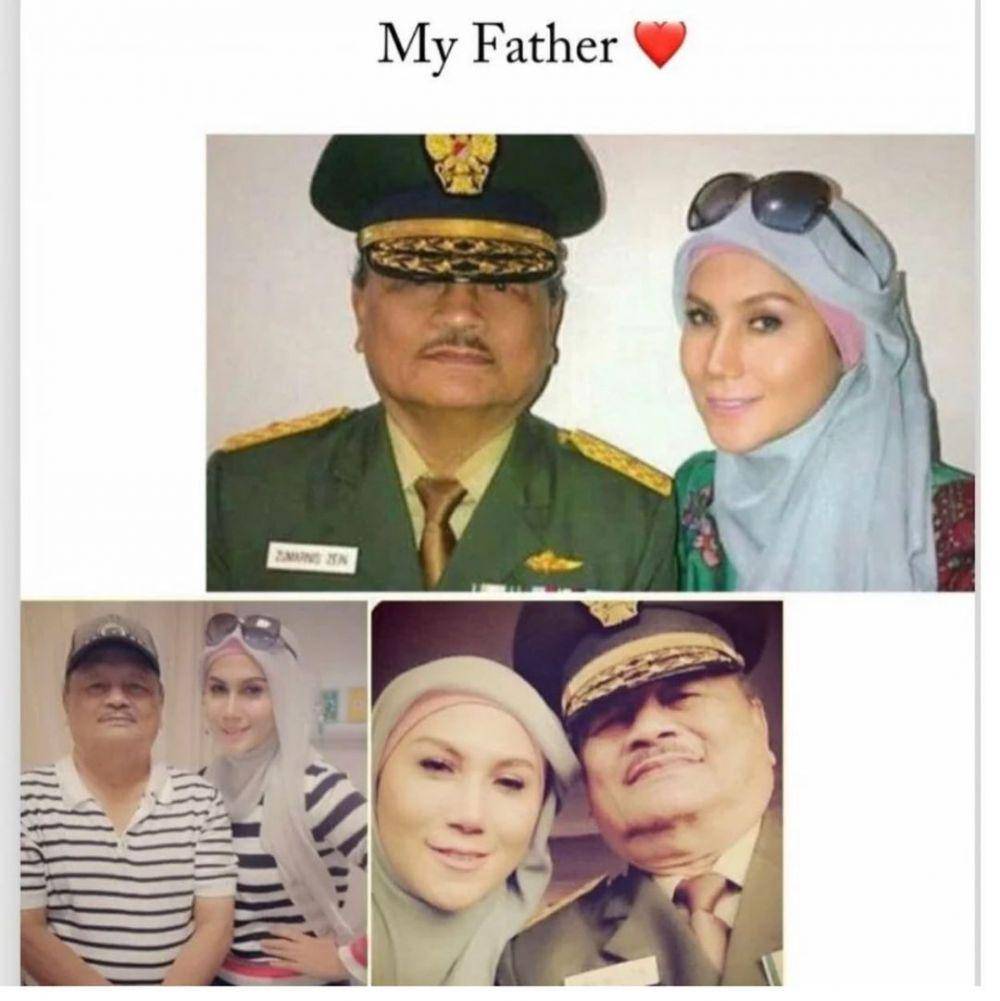potret Marini Zumarnis dan mendiang sang ayah (instagram.com/marinizumarnisreal)