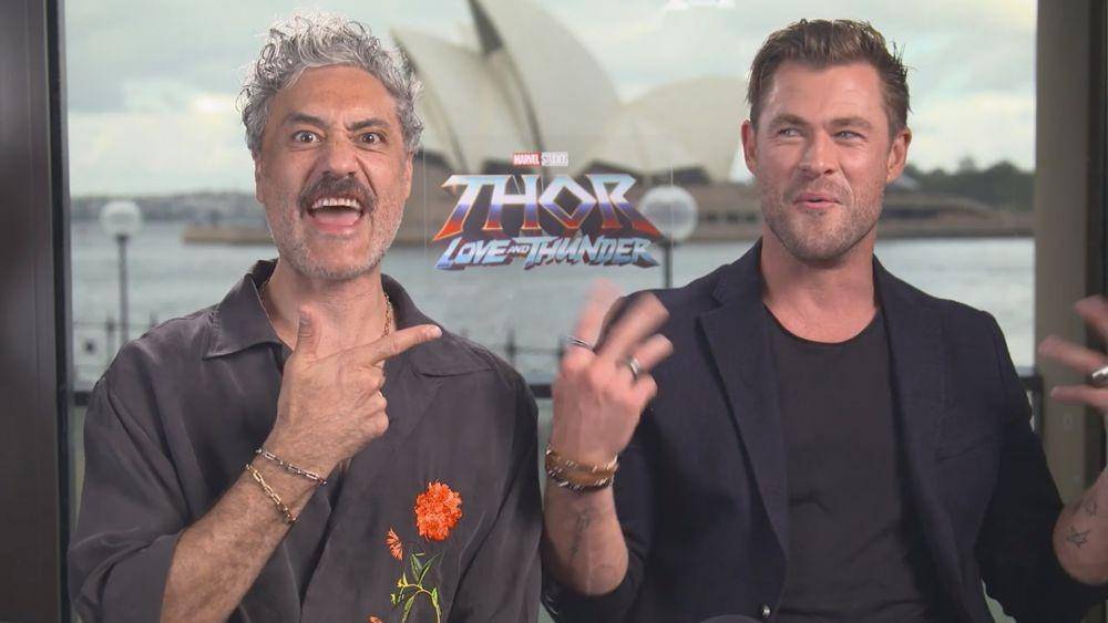Iqbaal ketemu Chris Hemsworth dan Taika Waititi (youtube/Iqbaal Ramadhan)