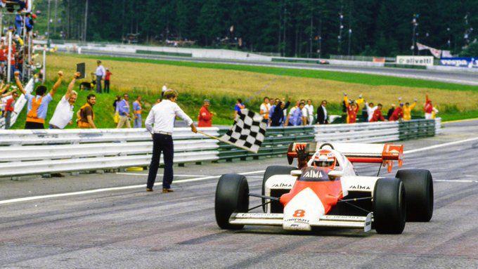 Niki Lauda menjuarai GP Austria 1984. (twitter.com/McLarenF1)