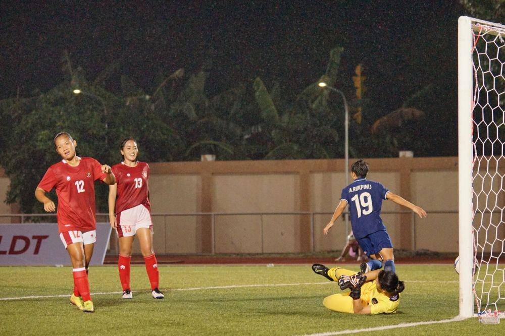 Timnas Wanita Indonesia vs Thailand, Senin (4/7/2022). (dok. PSSI)