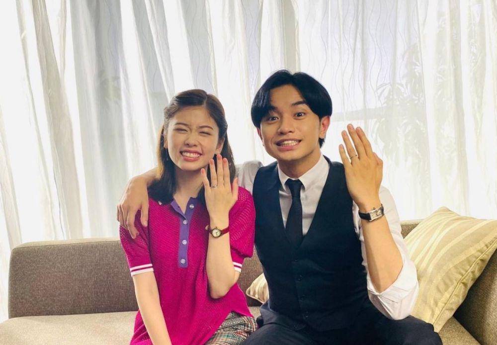 Sosuke Hasebe dan Ai Sato di balik layar dorama She Was Pretty (instagram.com/k.n_sosuke.hasebe)