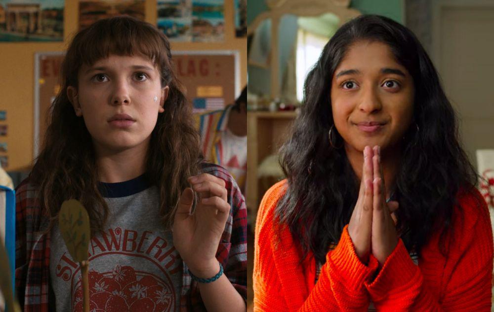 Eleven di Stranger Things dan Devi di Never Have I Ever (dok. Netflix/Stranger Things dan Never Have I Ever)