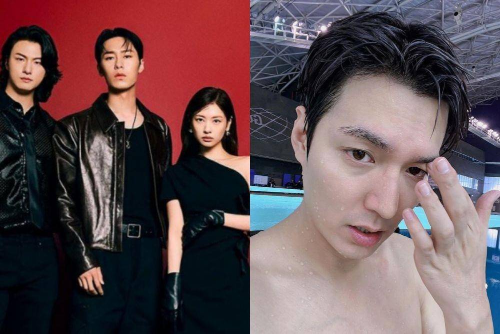 kolase photoshoot pemain Alchemy of Souls dan Lee Min Ho di kolam (instagram.com/netflixkr | instagram.com/actorleeminho)