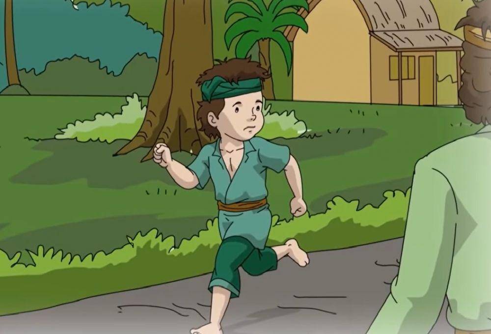 ilustrasi seorang anak laki-laki bernama Samosir (youtube.com/Dongeng Kita)