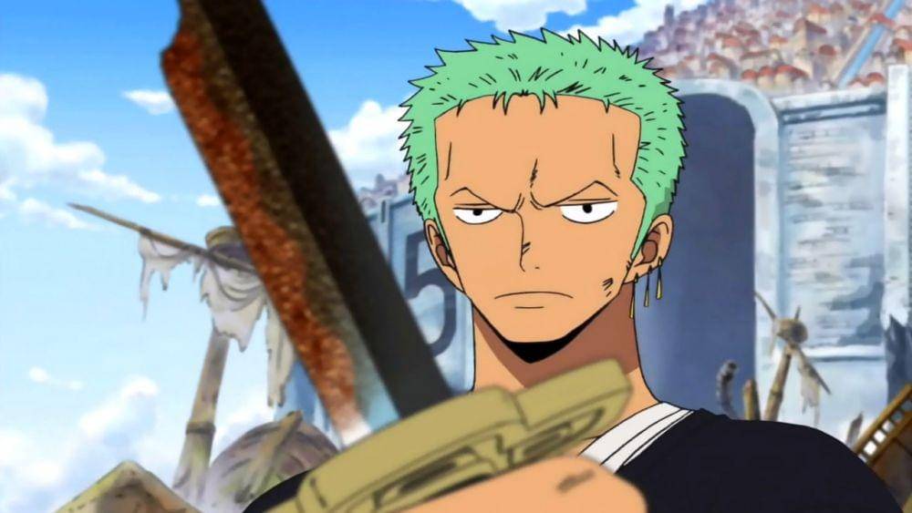 Zoro melihat Yubashiri yang rusak. (Dok. Toei Animation/One Piece)