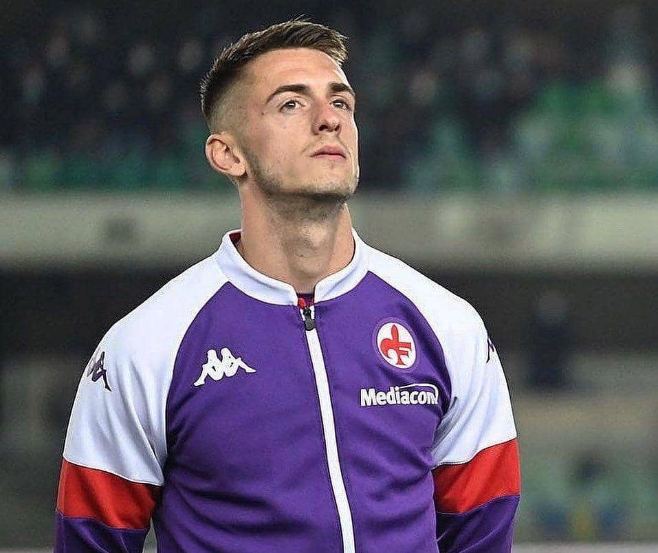 Aleksa Terzic ketika membela Fiorentina di Serie A. (instagram.com/aleksa_terzic93)