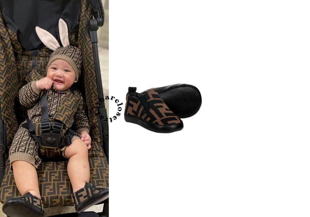 Rayyanza Malik Ahmad memakai sepatu dari merk Fendi (instagram.com/rafatharcloset)