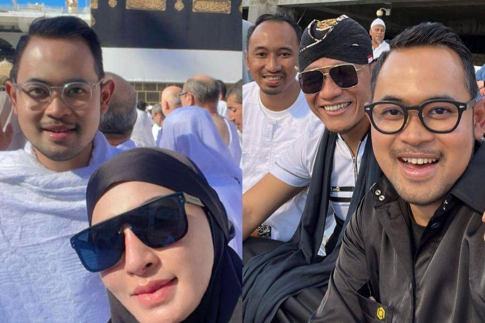 Pergi Haji, 10 Potret Shandy Purnama Sari dan Juragan 99 di Makkah