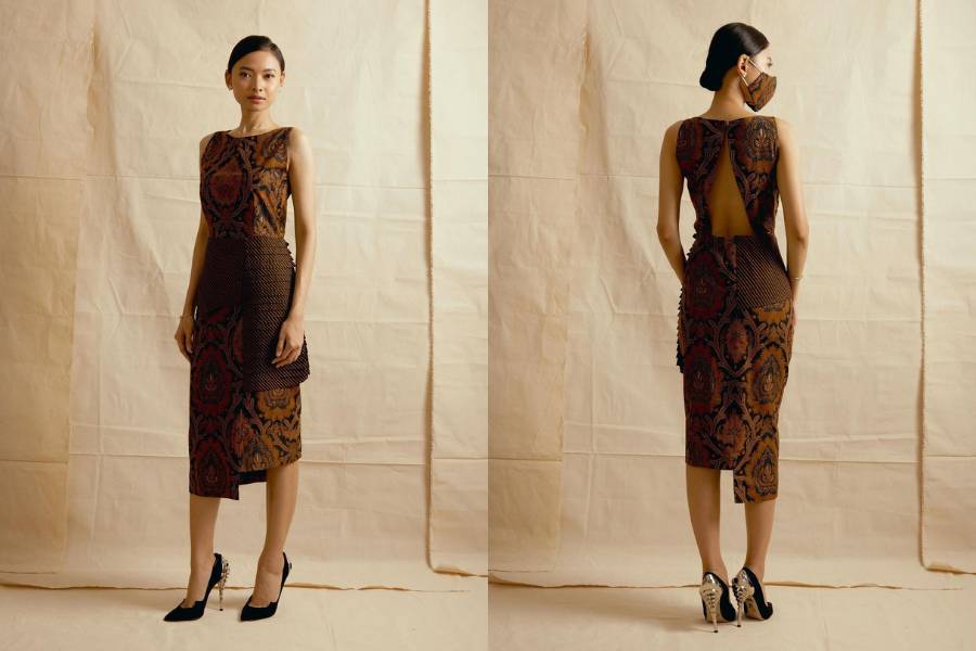 inspirasi batik kondangan ala Amanda Hartanto (instagram.com/amandahartantobatik)