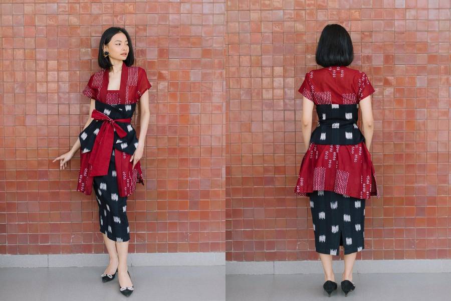 inspirasi batik kondangan ala Amanda Hartanto (instagram.com/amandahartantobatik)