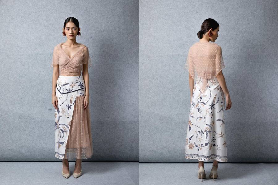 inspirasi batik kondangan ala Amanda Hartanto (instagram.com/amandahartantobatik)