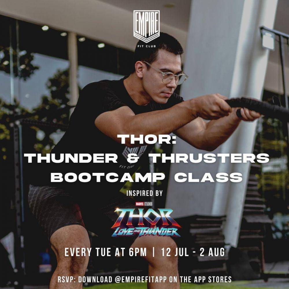 Olahraga ala Thor (dok. Disney Indonesia)