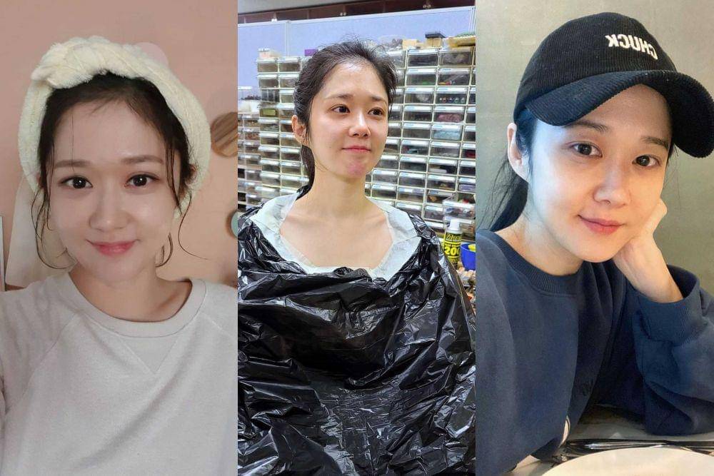 Jang Nara tampil tanpa makeup. (ig/nara0318)