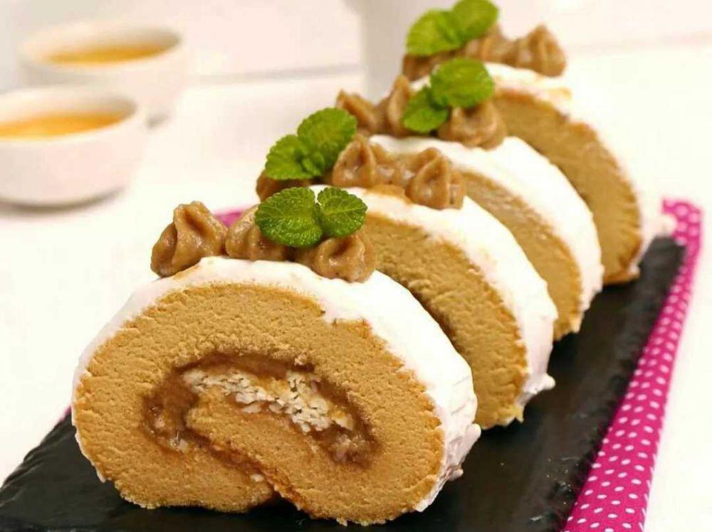 Bolu gulung selai pisang (instagram.com/mache.cooksperiment)