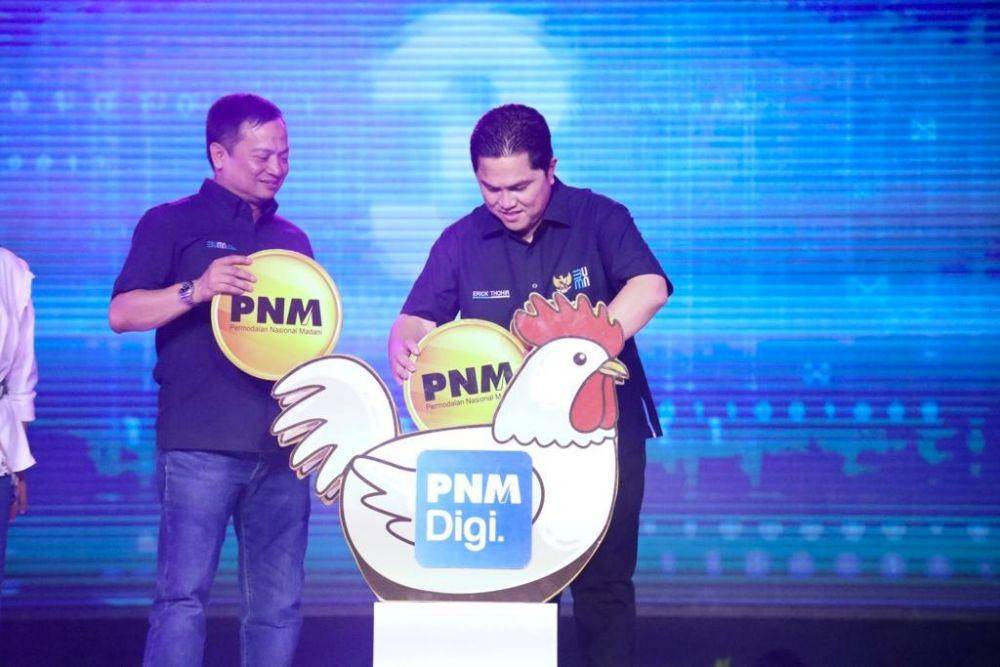 PT Permodalan Nasional Madani (PNM) menggelar acara 'Kentongan Purwokerto' bersama Menteri BUMN Erick Thohir  di GOR Satria, Purwokerto, Jawa Tengah, Selasa (5/7/2022). (Dok. PNM)